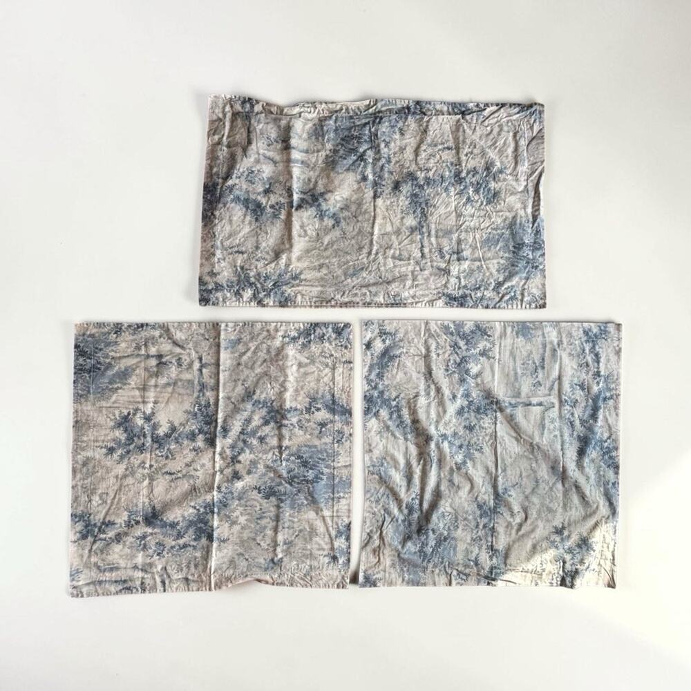 Pottery Barn King Duvet Jardin Toile Blue 2 Euro Shams 1 King Pillowcase - Picture 7 of 7